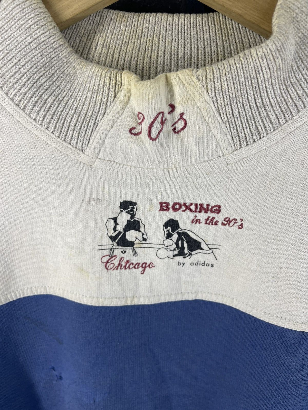 Adidas Vintage Adidas Boxing in the 30's Chicago Adidas Sweatshirt Size US L / EU 52-54 / 3 - 6 Thumbnail