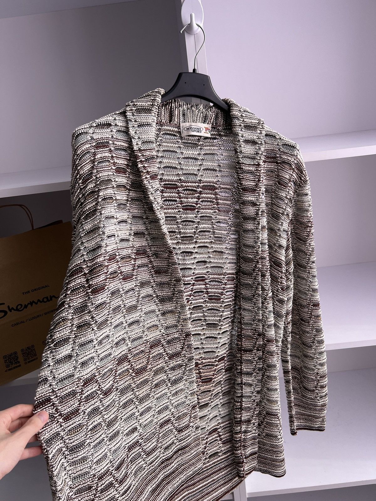 Designer × Missoni × Vintage Vintage Missoni Sport Patterned Buttoned women’s Cardigan Size L / US 10 / IT 46 - 10 Thumbnail