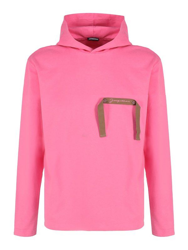 Jacquemus o1mle0625 La Sweatshirt Hoodie in Pink Size US S / EU 44-46 / 1 - 1 Thumbnail