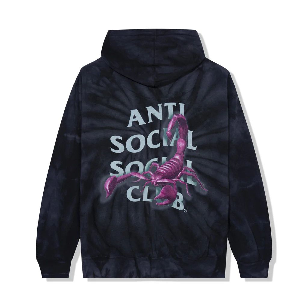 Anti Social Social Club DS ASSC scorpion Moodsting Black Tie Dye Hoodie FTP FOG BAPE Size US L / EU 52-54 / 3 - 1 Thumbnail