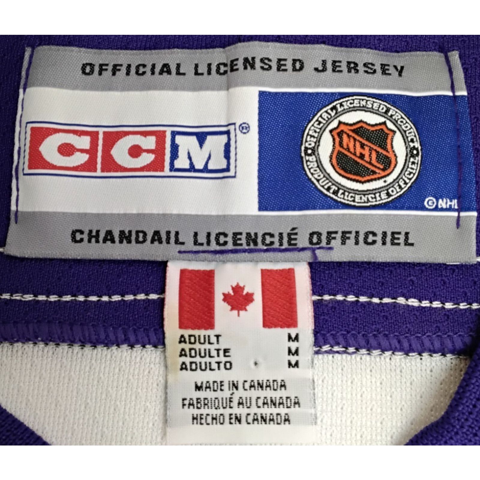 Ccm Los Angeles Kings CCM Jersey S M Purple Crown Patch VTG Rare Size US M / EU 48-50 / 2 - 14 Thumbnail
