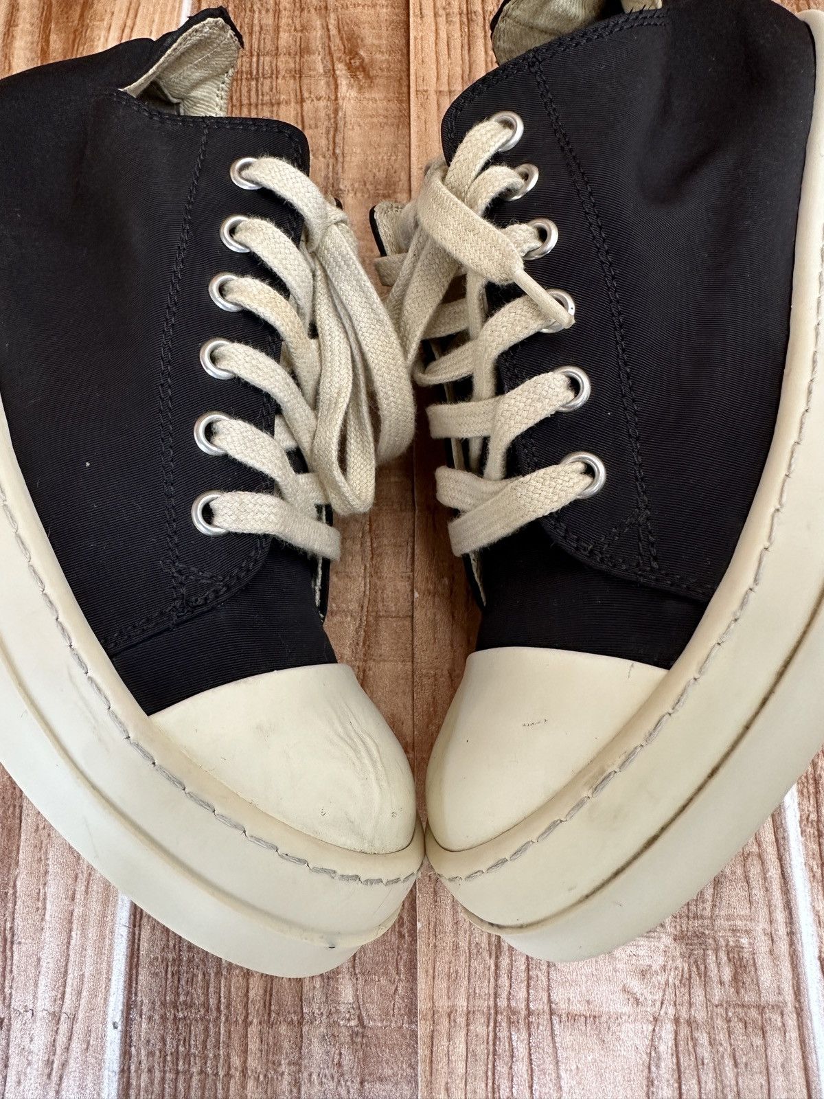 Rick Owens Rick Owens DRKSHDW Nylon Ramones Low Top Sneakers Size US 6 / IT 36 - 16 Thumbnail