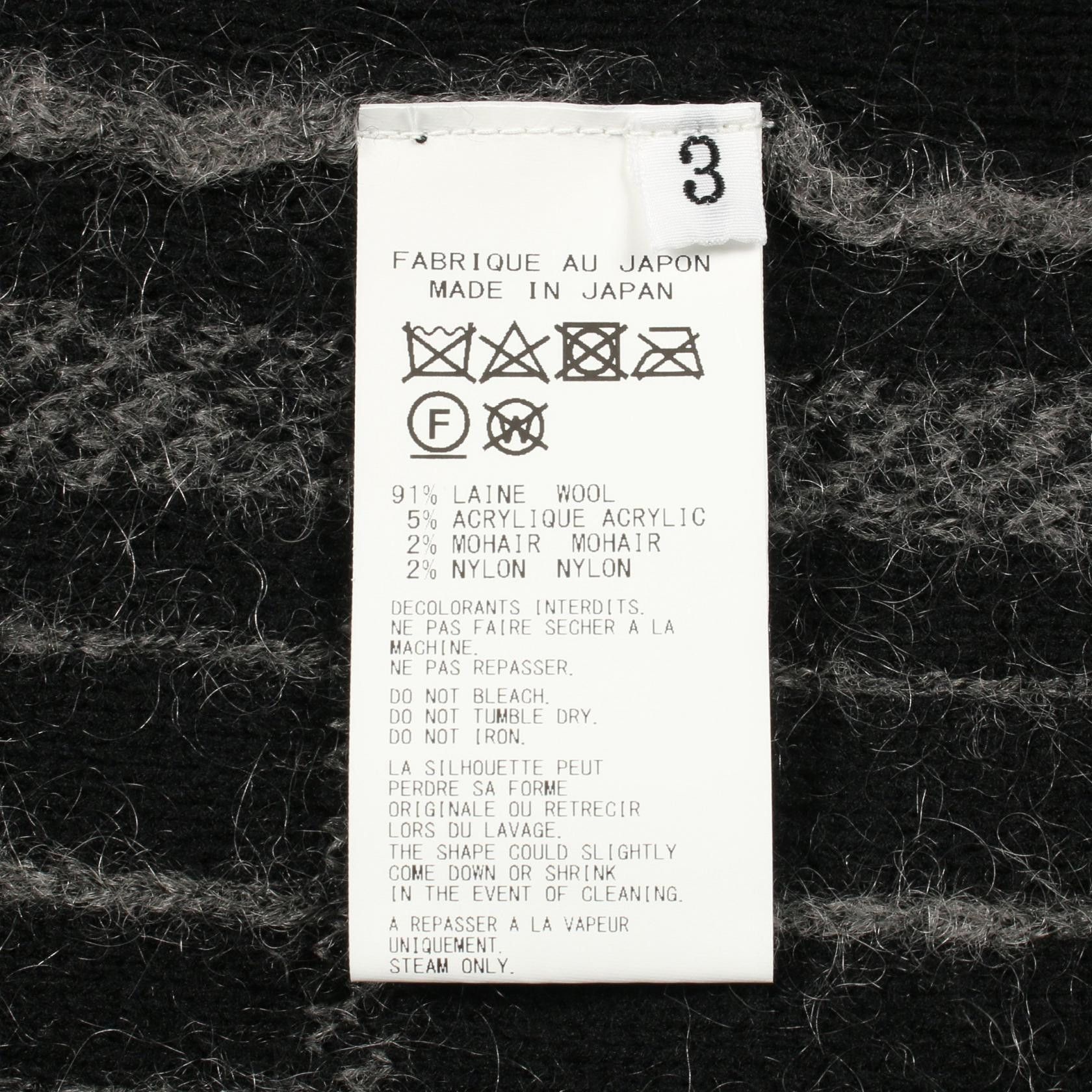 Yohji Yamamoto Yohji Yamamoto pour homme wool acrylic mohair knit Size US L / EU 52-54 / 3 - 5 Thumbnail