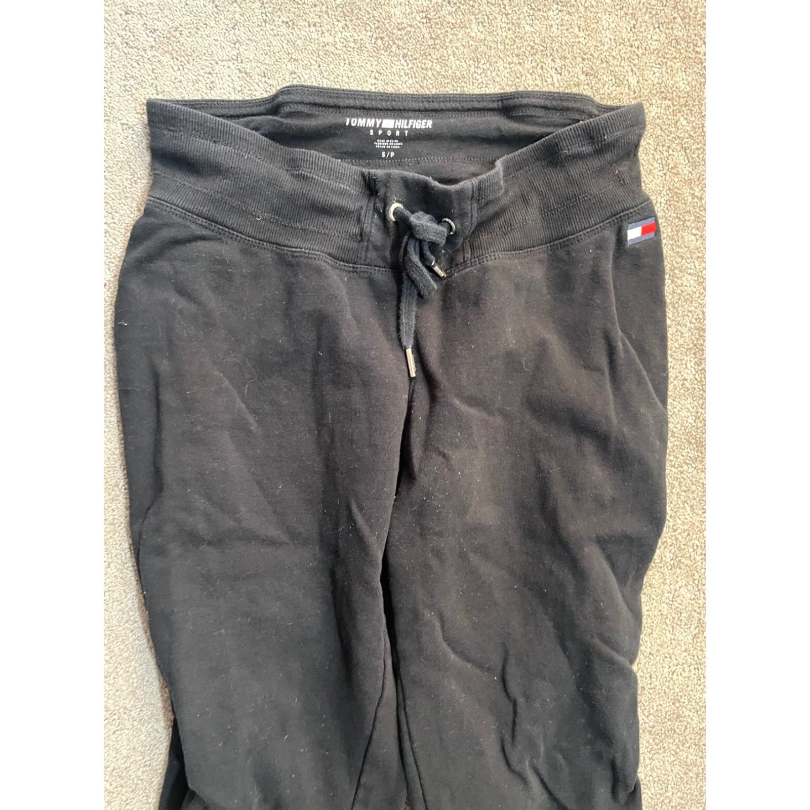 Tommy Hilfiger VINTAGE Tommy Hilfiger Joggers Sweatpants Women Small Black Casual Activewear Sports 90s Size 28" / US 6 / IT 42 - 2 Thumbnail