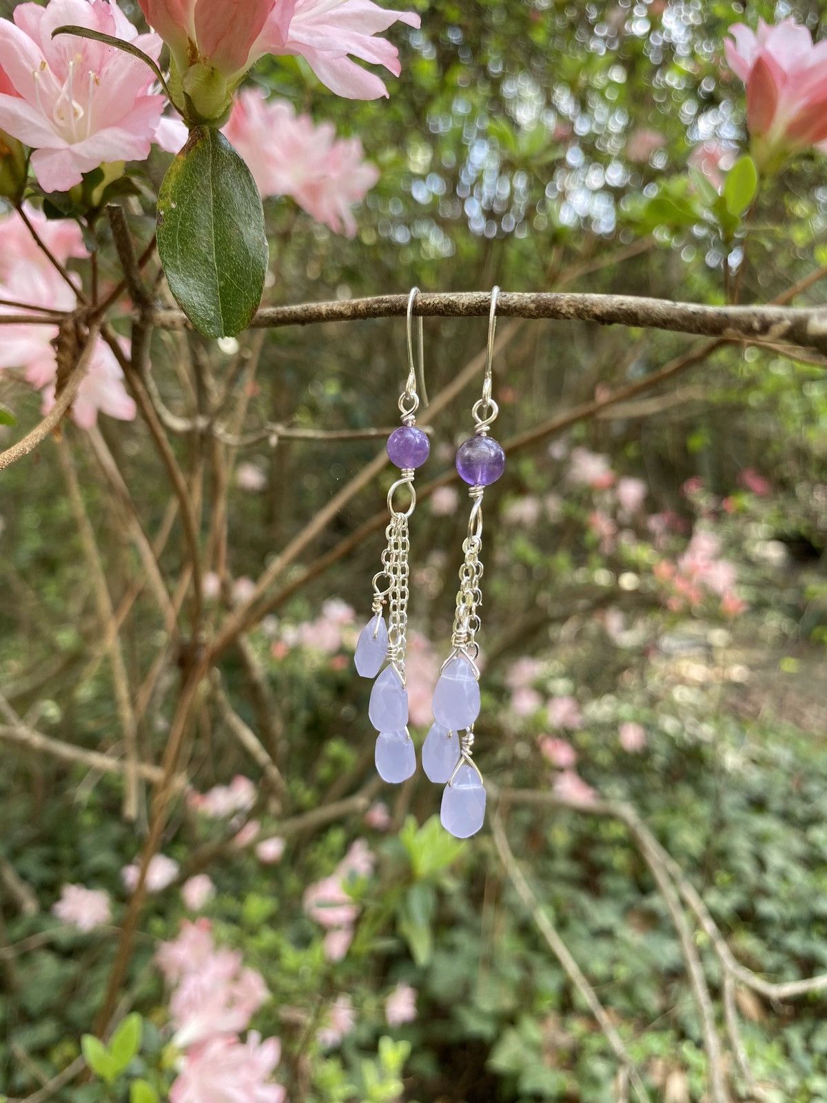 Handmade Lavender Quartz Dangles Size ONE SIZE - 4 Thumbnail