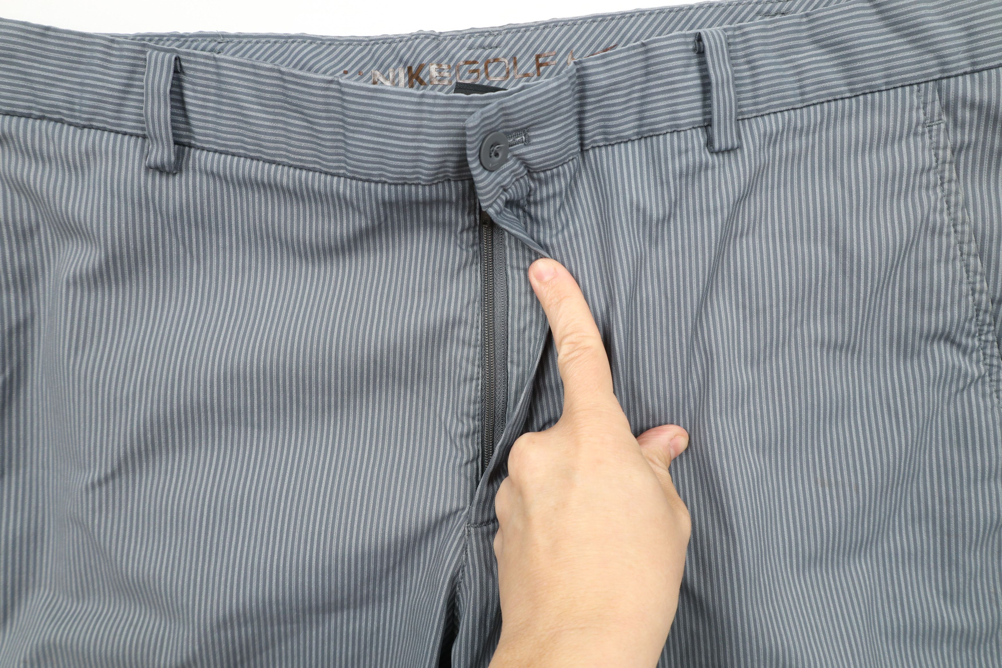 Nike × Vintage Nike Golf Flat Front Tech Golfing Chino Shorts Gray Size US 38 / EU 54 - 5 Thumbnail