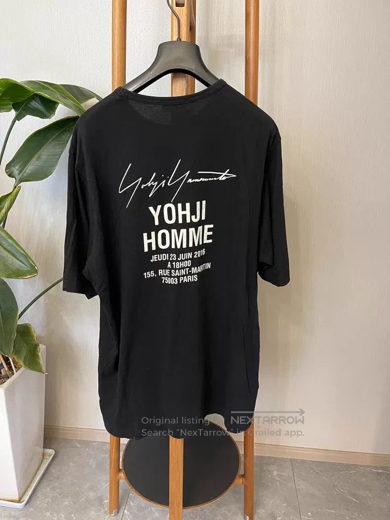 Yohji Yamamoto Yohji Yamamoto Black short-sleeved T-shirt Size US L / EU 52-54 / 3 - 3 Thumbnail