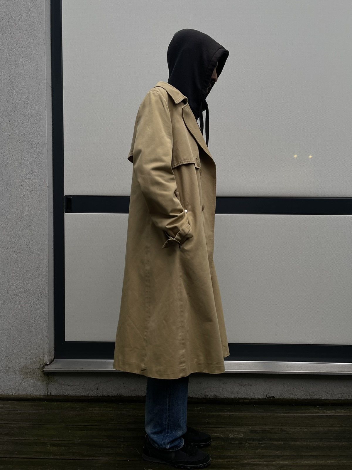 image of Bless N 40 “Whatwasitagain” Trench-Coat, Men's (Size Small)
