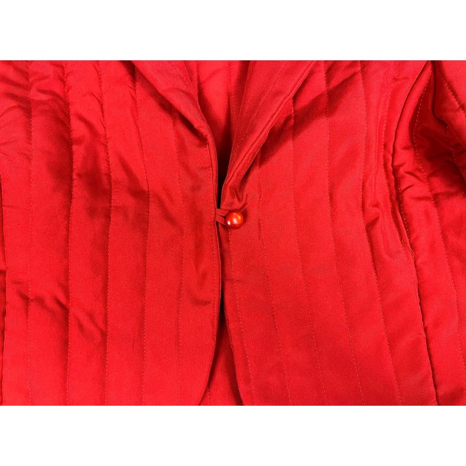 Vintage That's It! California Women's Vintage Quilted Jacket Puff Sleeves Sz 5 Red Womens Size S / US 4 / IT 40 - 5 Thumbnail