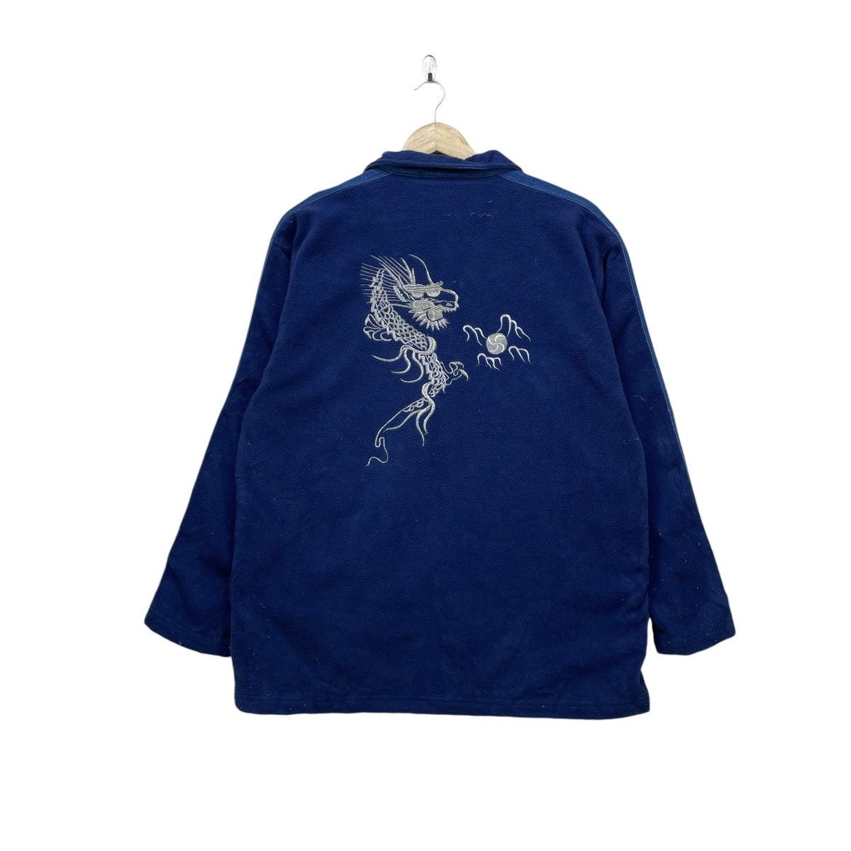 Indigo × Japanese Brand 💥Vtg Challege Spirit Dual Pocket Inspired Sukajan Jacket Size US M / EU 48-50 / 2 - 2 Thumbnail