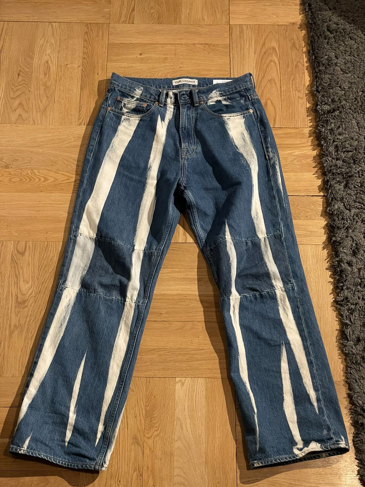 image of Our Legacy Extended Third Cut “Bleach” in Blue, Men's (Size 29)
