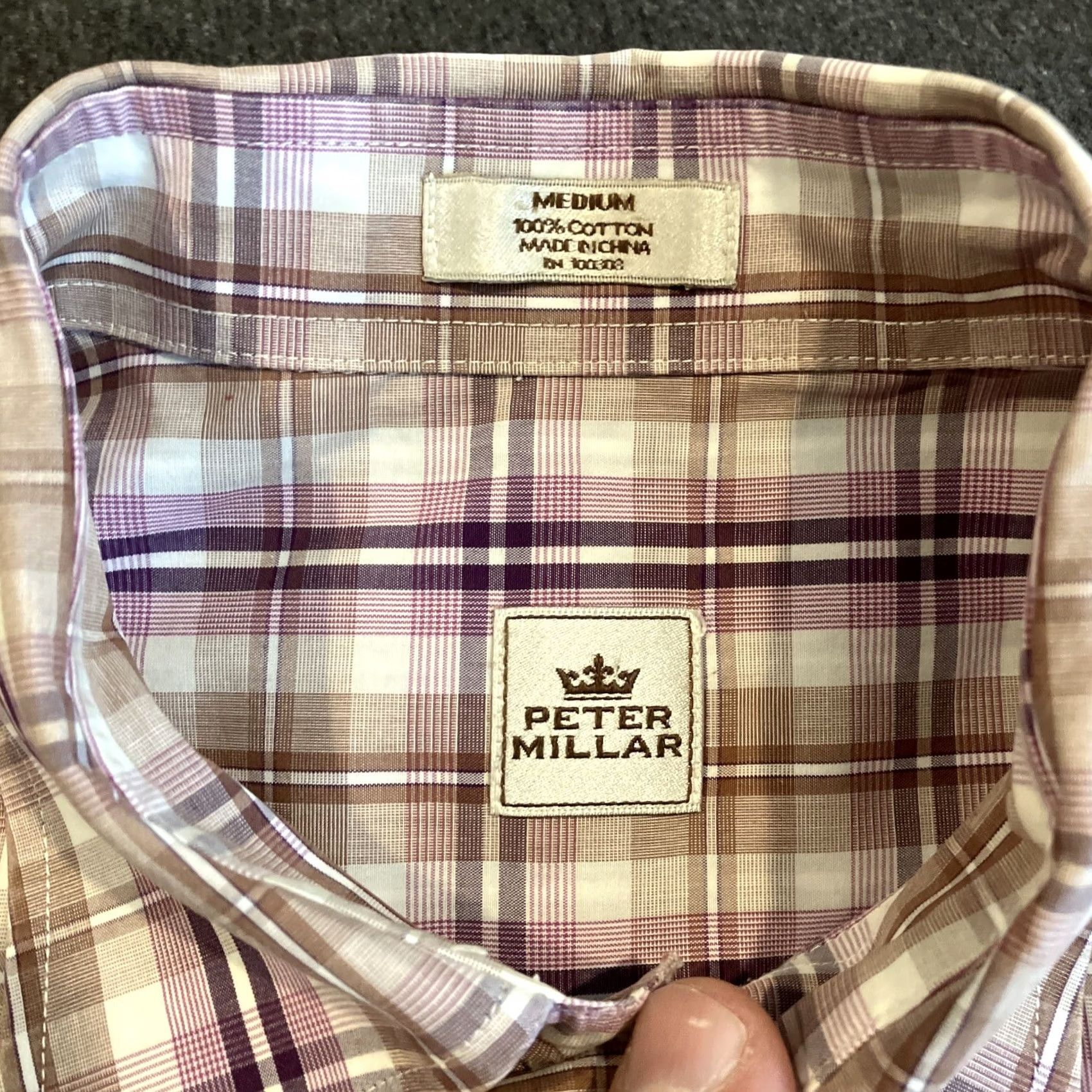 Peter Millar Peter Millar Shirt M Multicolor Plaid Long Sleeve Button-Down Cotton Regular Mens Size US M / EU 48-50 / 2 - 3 Thumbnail