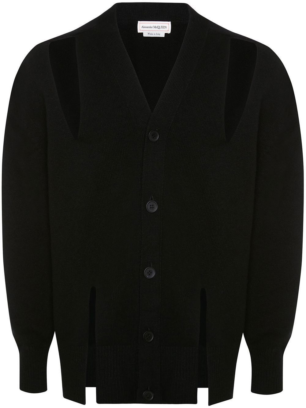 Alexander McQueen o1y1024 Cardigan In Black Size US M / EU 48-50 / 2 - 1 Thumbnail