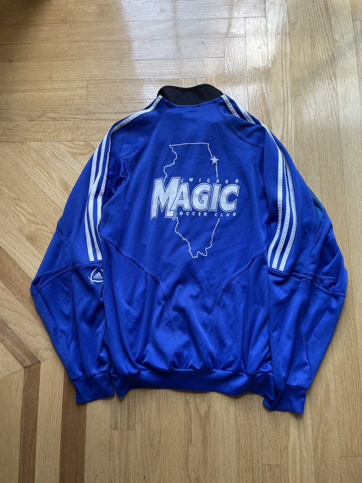 Adidas Vintage 00's Adidas Y2K Chicago Magic Track Jacket Blue Size US L / EU 52-54 / 3 - 4 Thumbnail