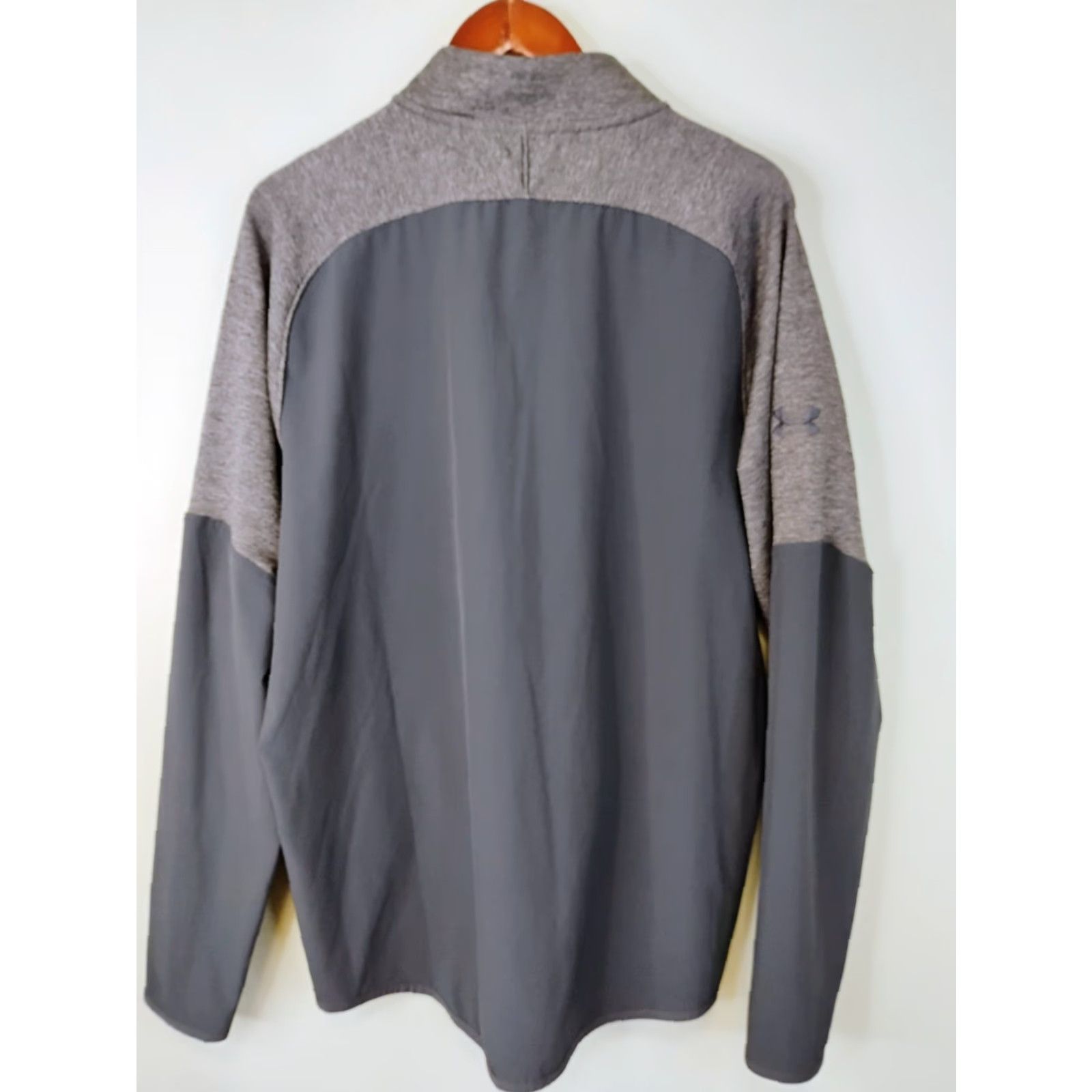 Under Armour Under Armour Sweatshirt 1/4 Zip Mens XL Loose Gray Country Trucker ColdGear Mock Neck Long Sleeve Pullover Size US XL / EU 56 / 4 - 2 Thumbnail