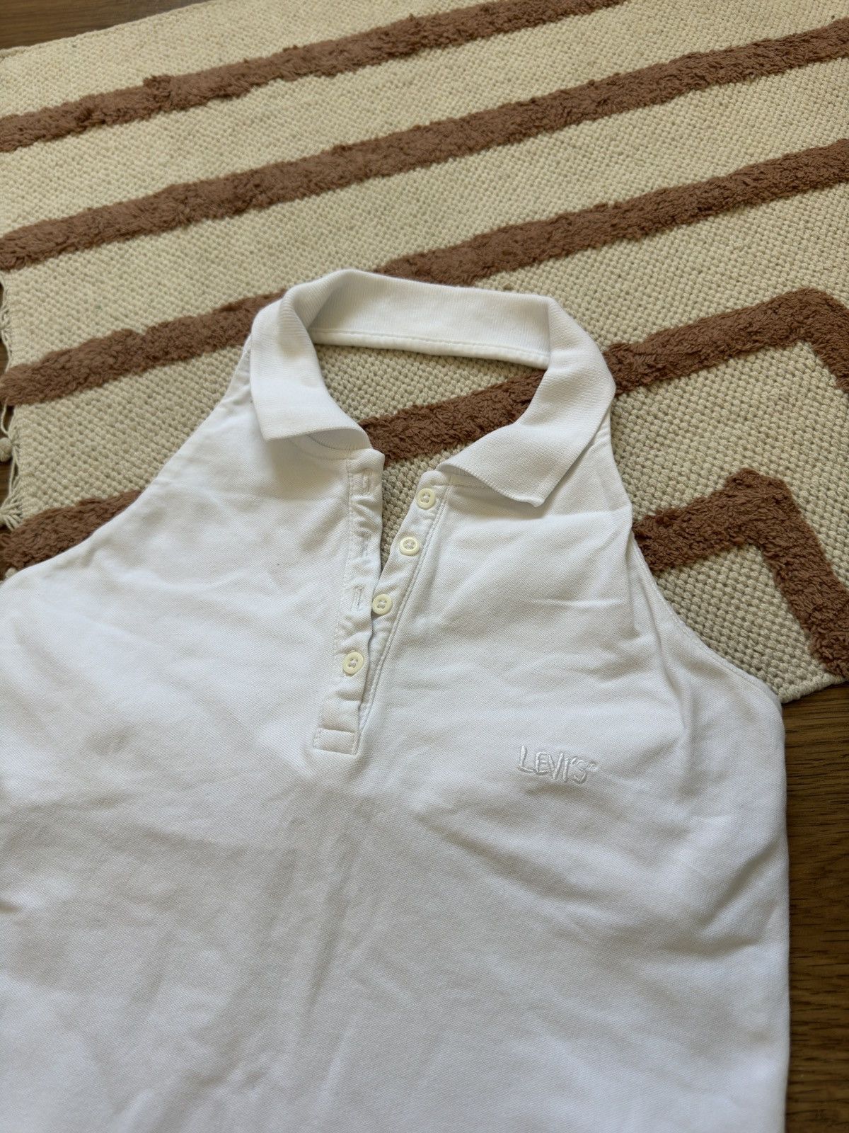 Levi's VINTAGE LEVI’S OLD MONEY STYLE POLO TANK TOP Size M / US 6-8 / IT 42-44 - 3 Thumbnail