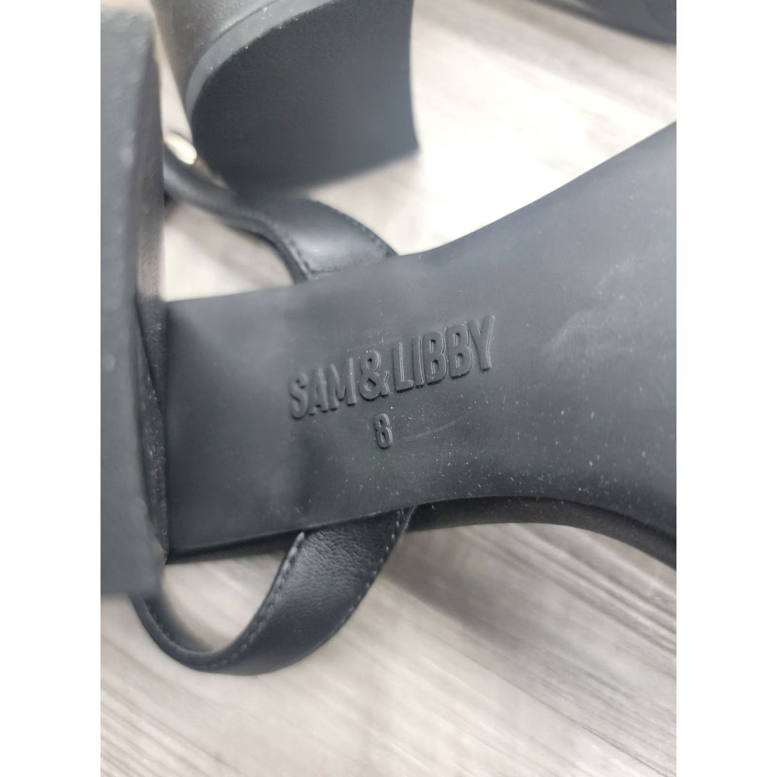 Vintage Sam & Libby Heels Women's Size 8 Jordan Sandals High Heel Black Size US 8 / IT 38 - 7 Thumbnail