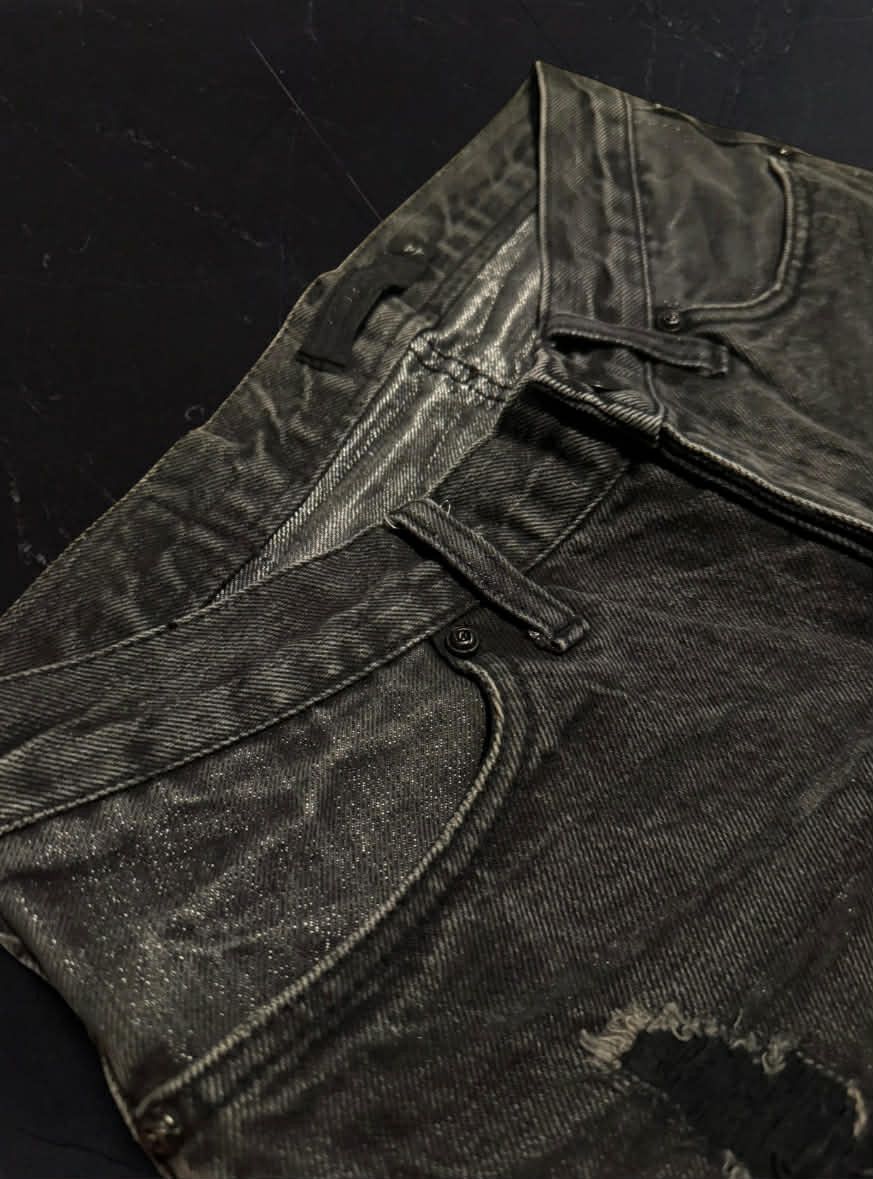 Japanese Brand Fuga Waxed Denim Size US 29 - 4 Thumbnail