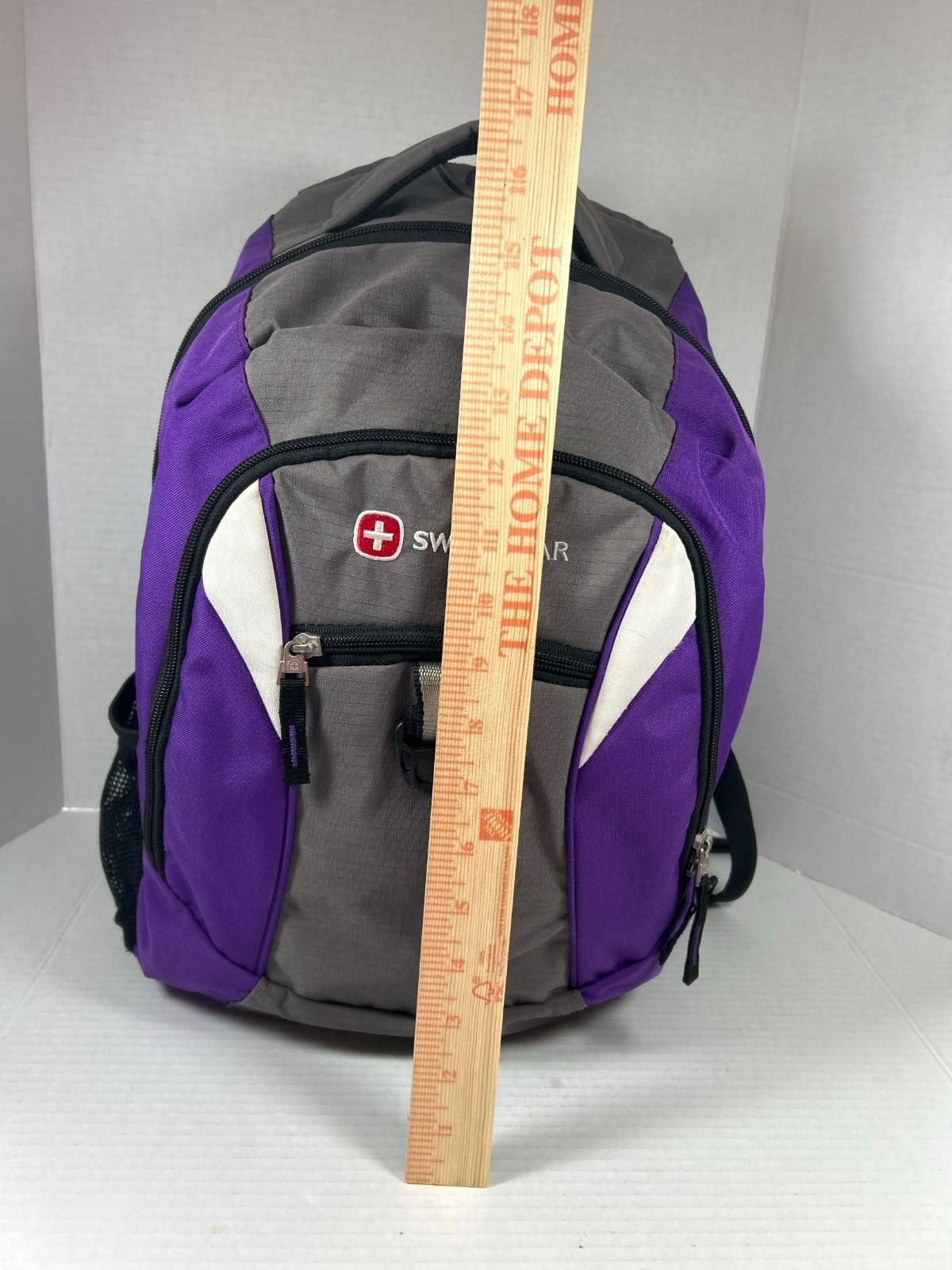 Swissgear SWISSGEAR Purple & Gray Backpack Travel Hiking Laptop Pocket Size ONE SIZE - 7 Thumbnail