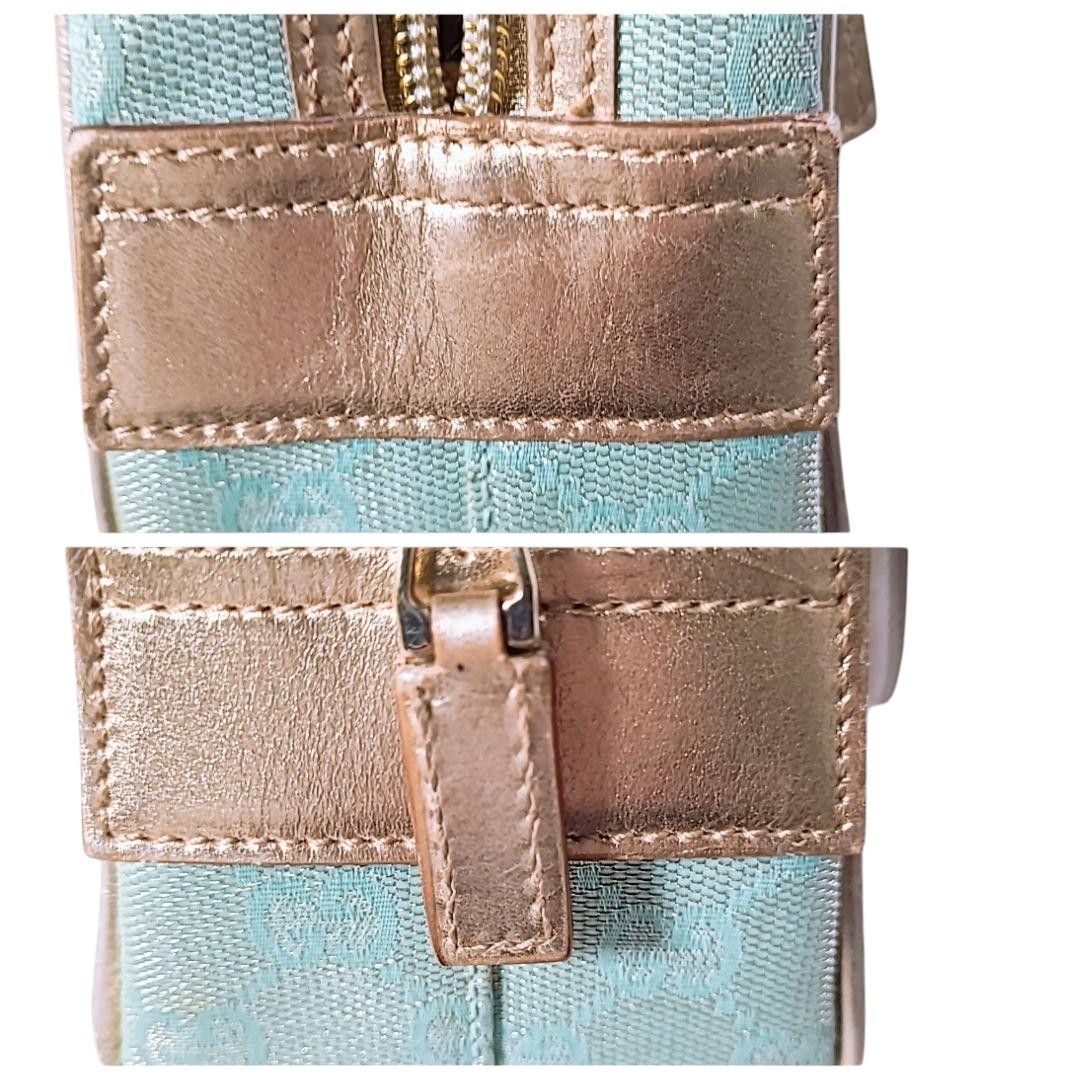 Gucci Gucci - Turqoise Mini Handbag GG Monogram Vintage Size ONE SIZE - 6 Thumbnail