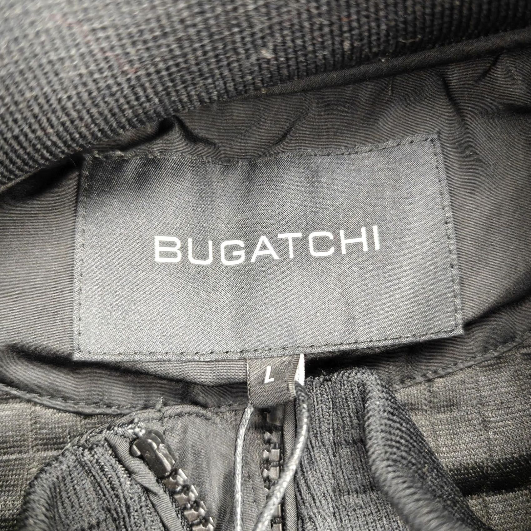 BUGATCHI BUGATCHI Jacket Mens L Black Full Zip Knit Bomber Rancho Valencia TT2450K66 Size US L / EU 52-54 / 3 - 4 Thumbnail