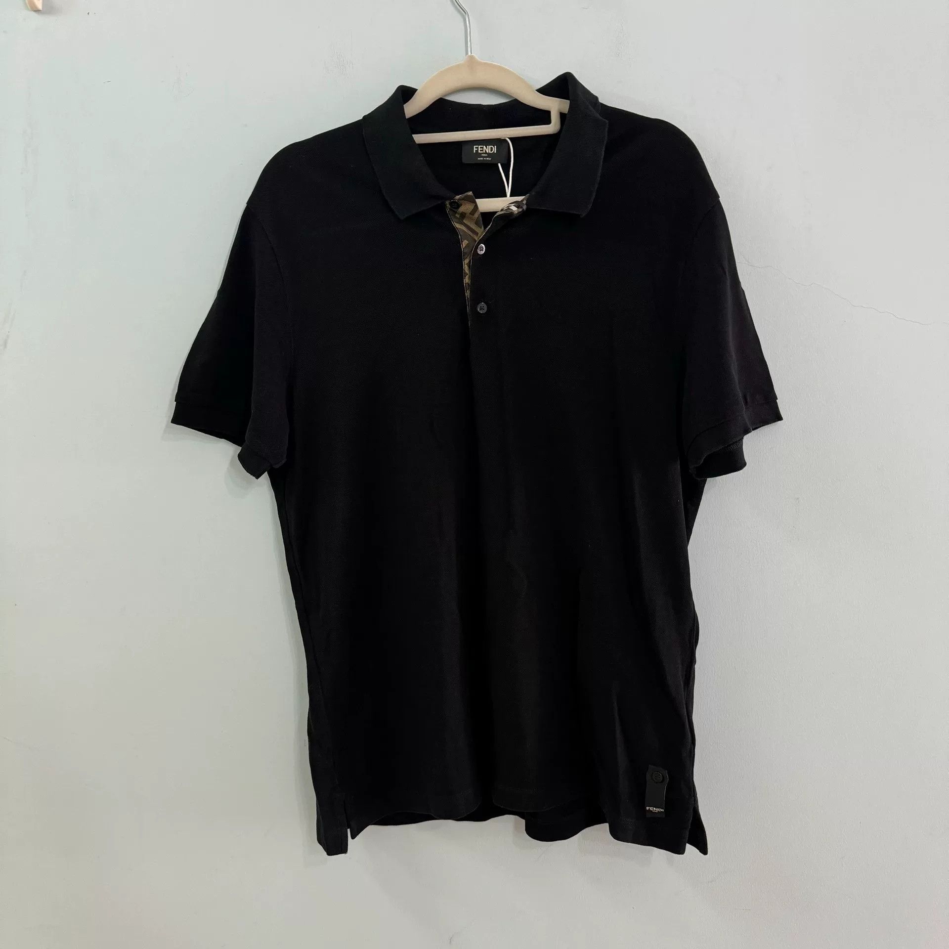 Fendi Fendi Monogram Collar Polo Shirt L Size US L / EU 52-54 / 3 - 1 Thumbnail