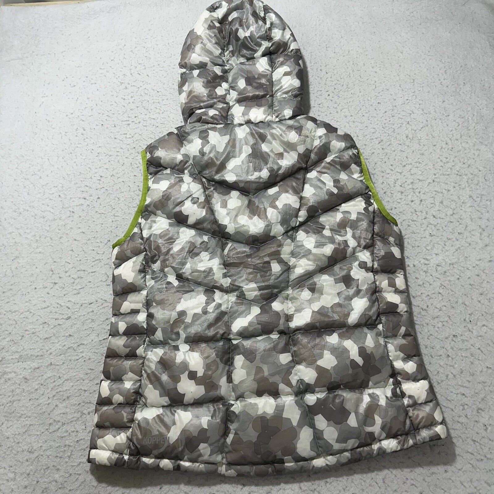 Other Koppen Medium Down Feather Puffer Vest Jacket Gray Camo Size M / US 6-8 / IT 42-44 - 9 Thumbnail