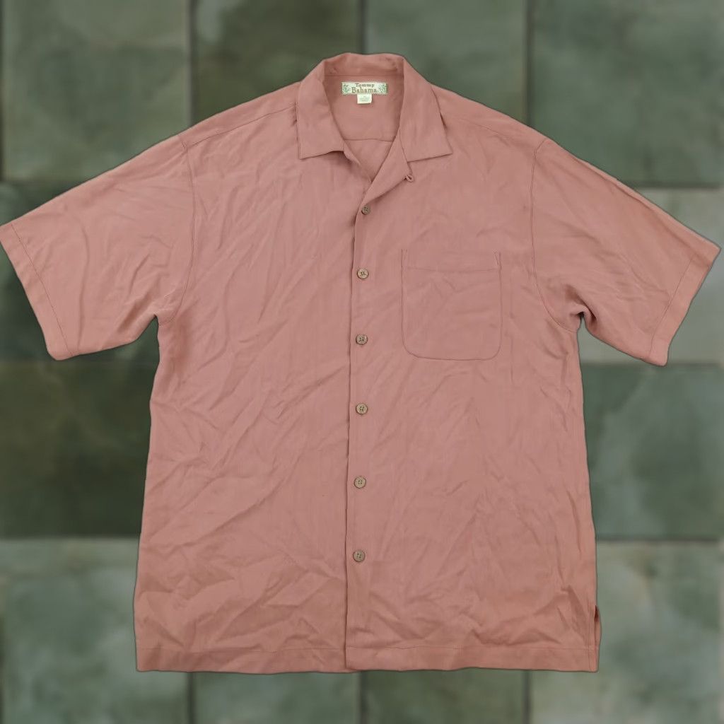 Tommy Bahama Tommy Bahama Mens Shirt Medium Extra Large XL Pink Short Sleeve Casual Lightweight Silk Beach Size US M / EU 48-50 / 2 - 1 Thumbnail
