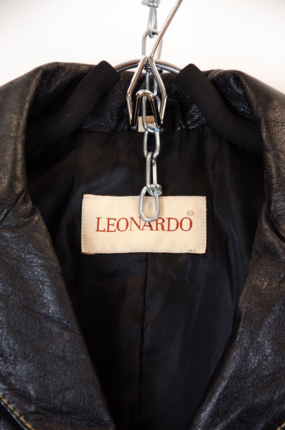 Vintage LEONARDO Vintage Leather Blazer S/M – Black Size S / US 4 / IT 40 - 6 Thumbnail