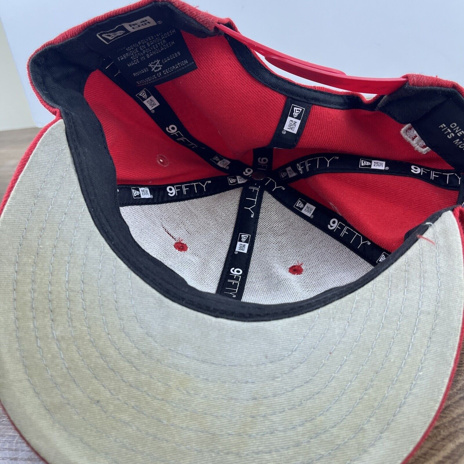 New Era Chicago Bulls Snapback Hat New Era 9FIFTY Red Hat Adjustable Size ONE SIZE - 14 Thumbnail