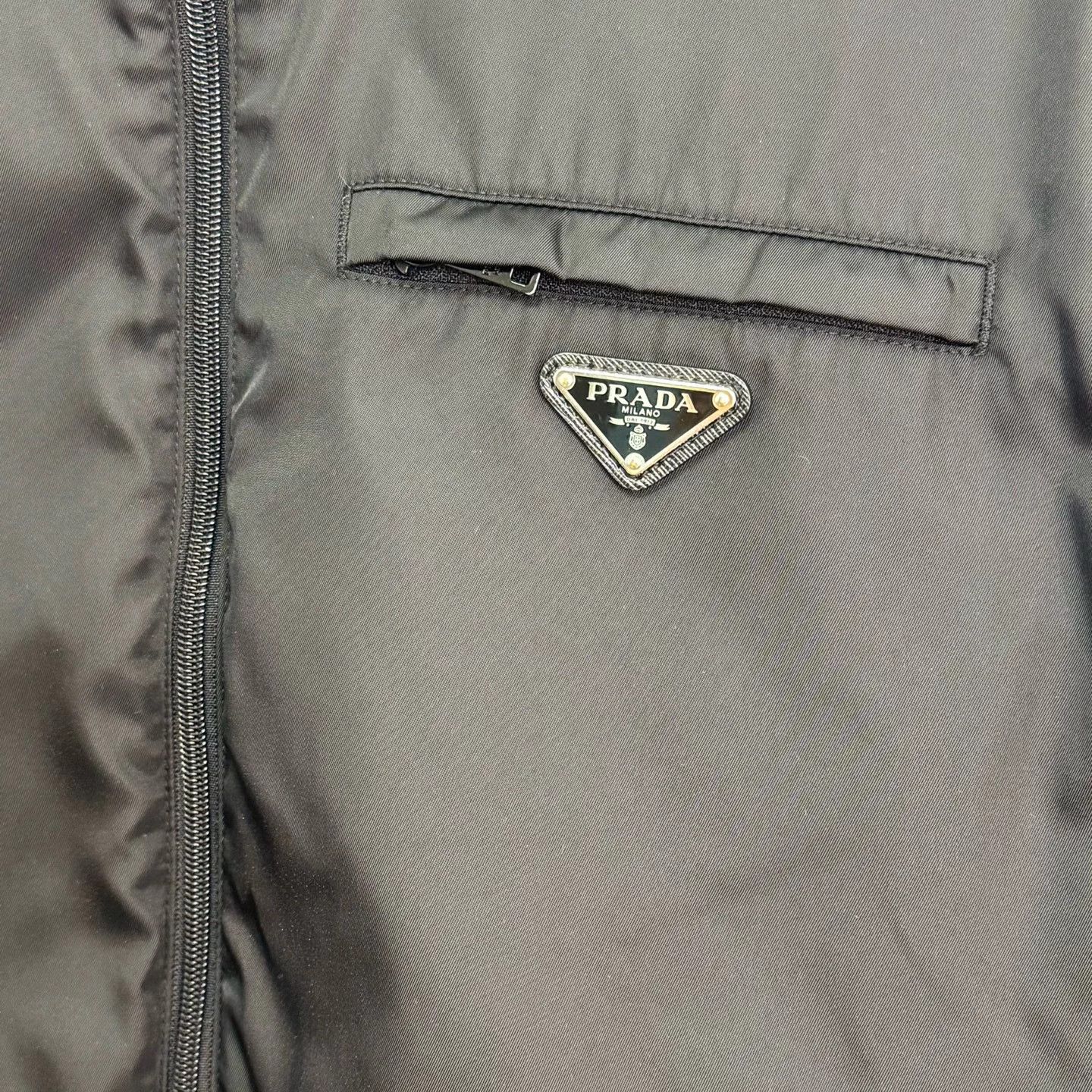 Prada Prada Classic Triangle Logo Hooded Nylon Zipper Jacket Size M / US 6-8 / IT 42-44 - 3 Thumbnail