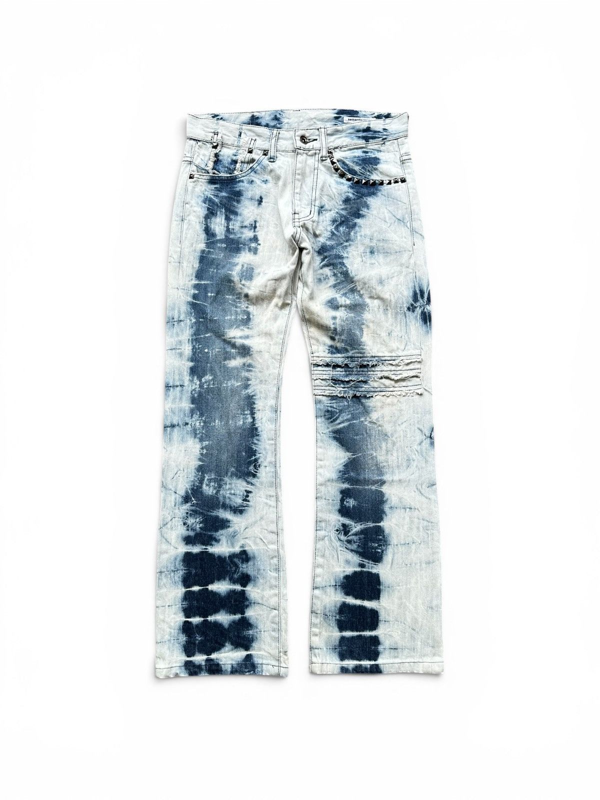 semanticdesign 31/28 - S/S 2008 Semanticdesign bleach studded pocket jeans Size US 31 - 1 Thumbnail