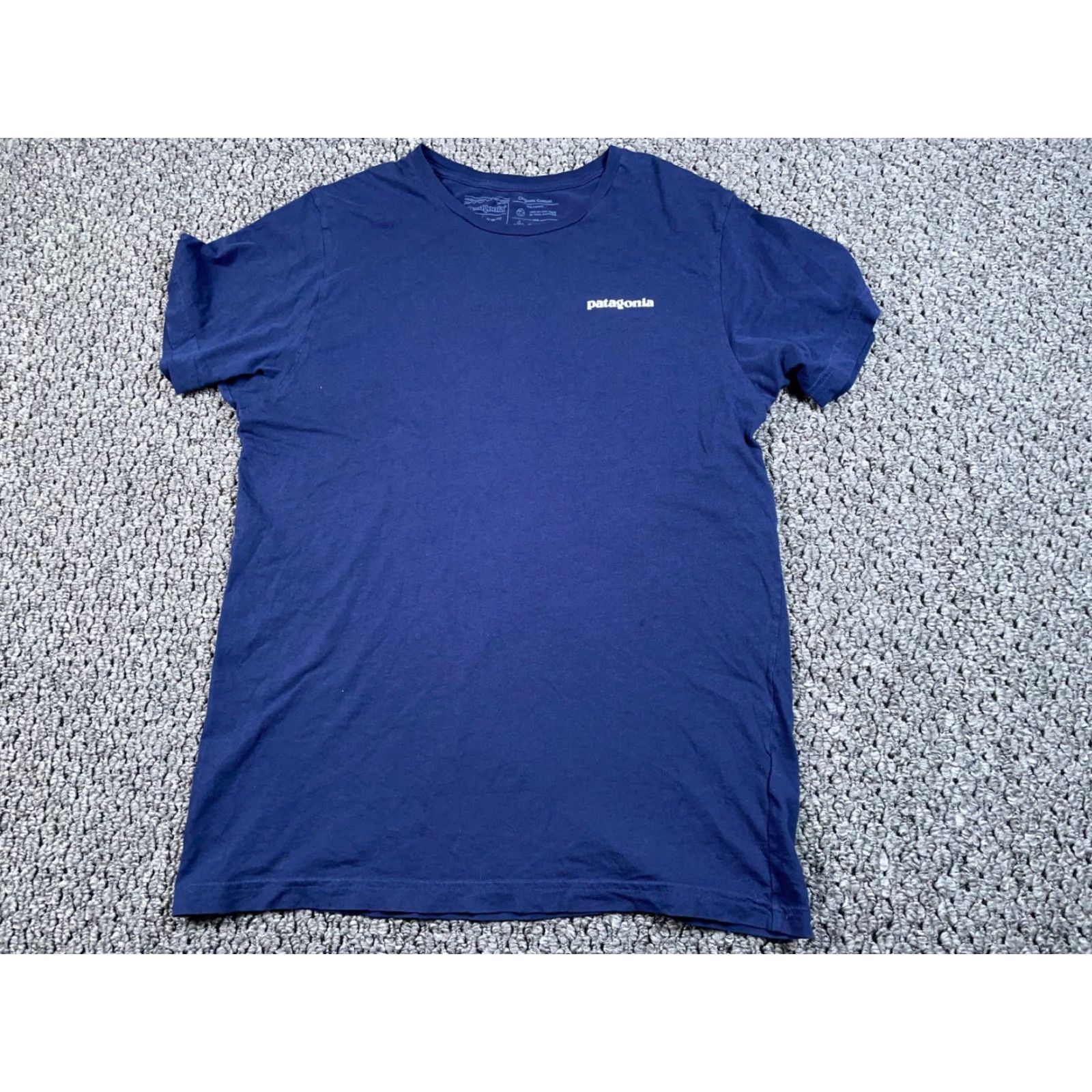 Patagonia Patagonia Slim Fit T-Shirt Adult Medium Blue Logo Print Organic Cotton Outdoors Size US M / EU 48-50 / 2 - 2 Thumbnail