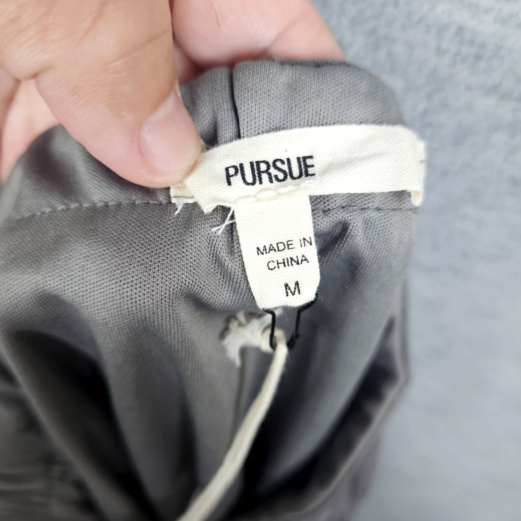 Vintage PURSUE Women's Gray Side Ruched Lined Mini Skirt Size M NEW Size 32" / US 10 / IT 46 - 6 Thumbnail