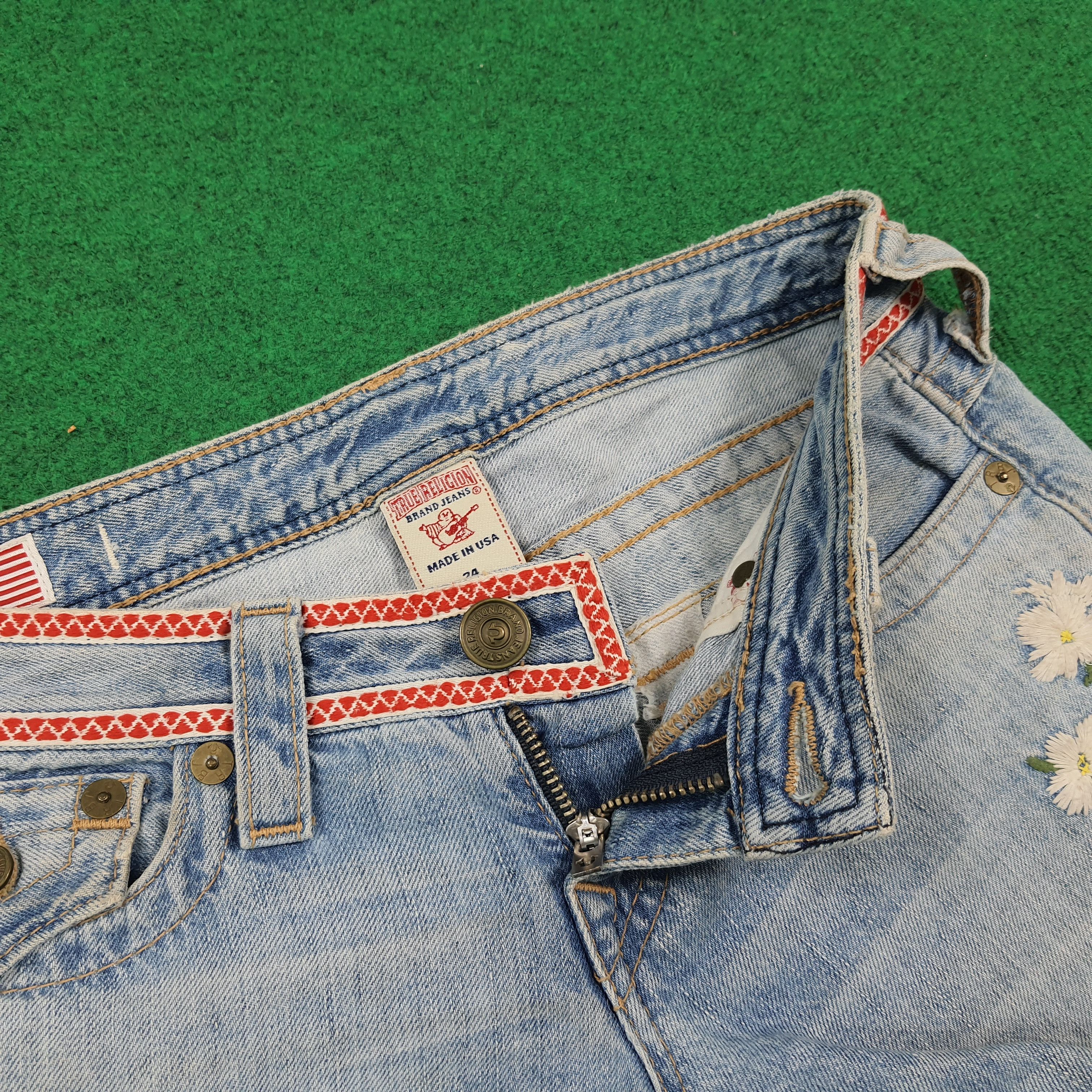 True Religion Vintage True Religion JOEY Floral Flare Jeans C297N7 Size 28" / US 6 / IT 42 - 7 Thumbnail