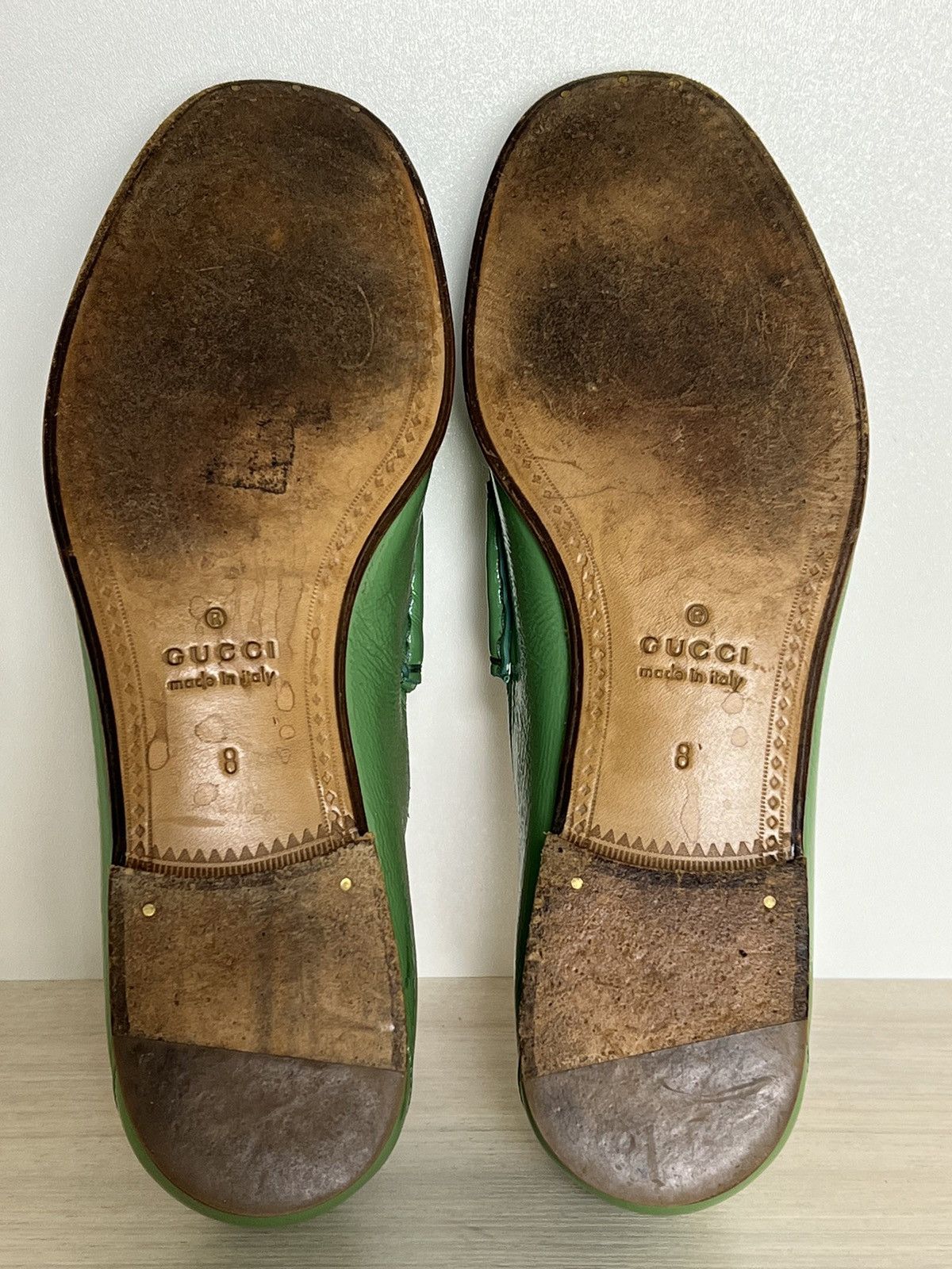 Gucci Teal Patent Leather Horsebit Loafers Size US 9 / EU 42 - 9 Thumbnail