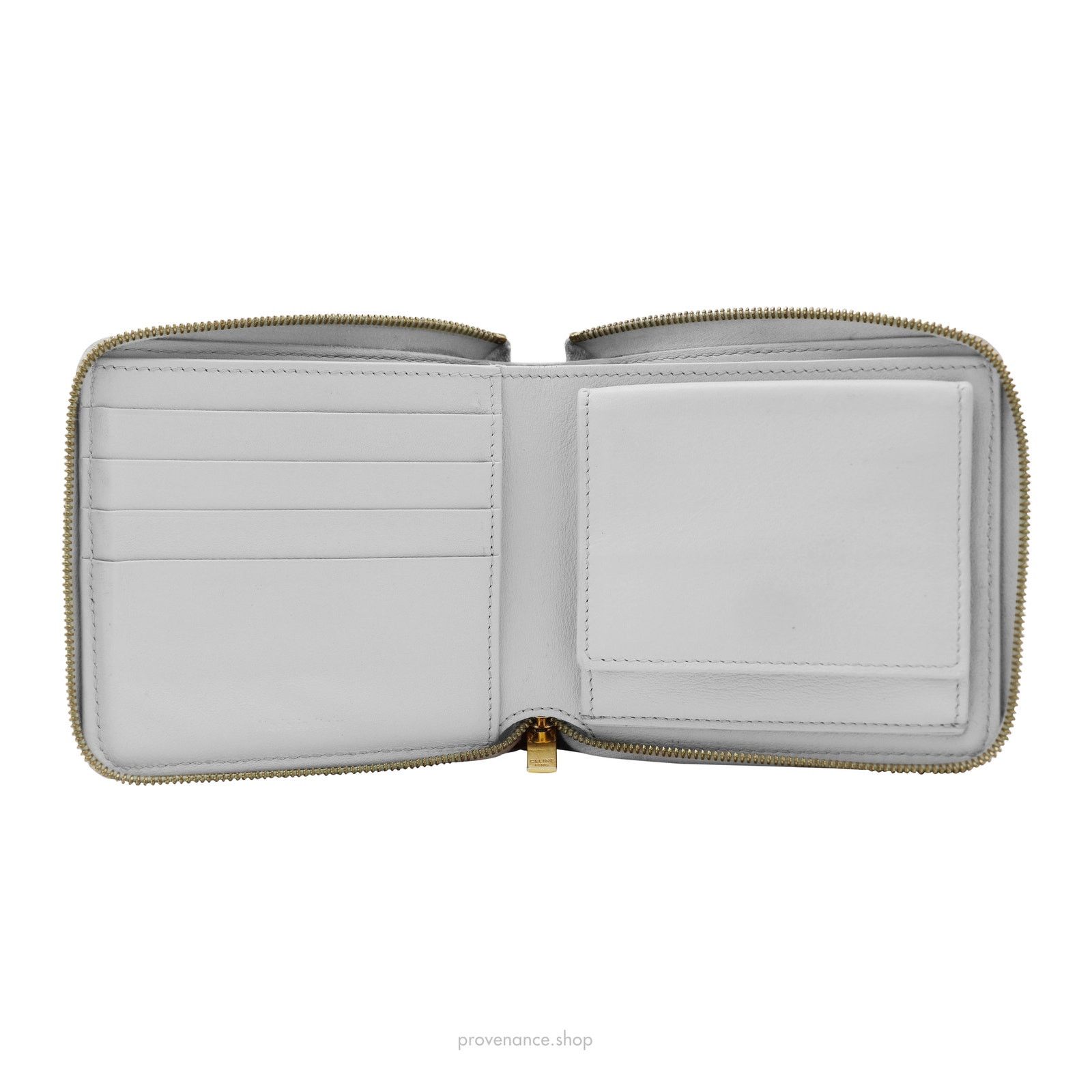 Celine 🔴 Celine Compact Zip Wallet - White/Red Size ONE SIZE - 6 Thumbnail