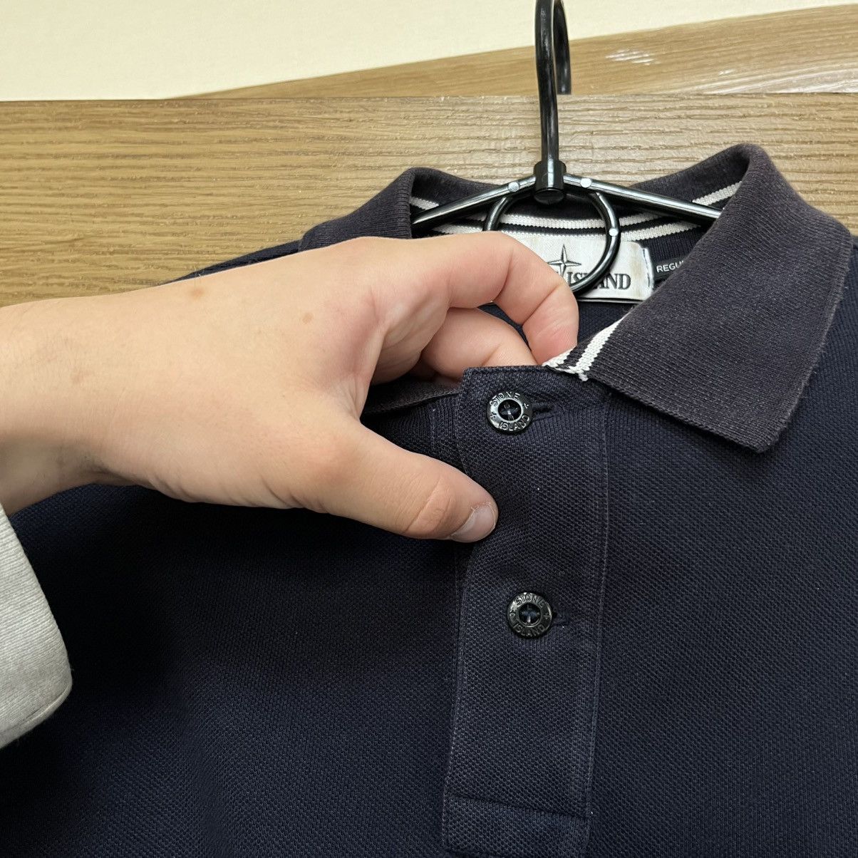 Stone Island Stone Island Long Sleeve Polo Patch Program Size US M / EU 48-50 / 2 - 6 Thumbnail