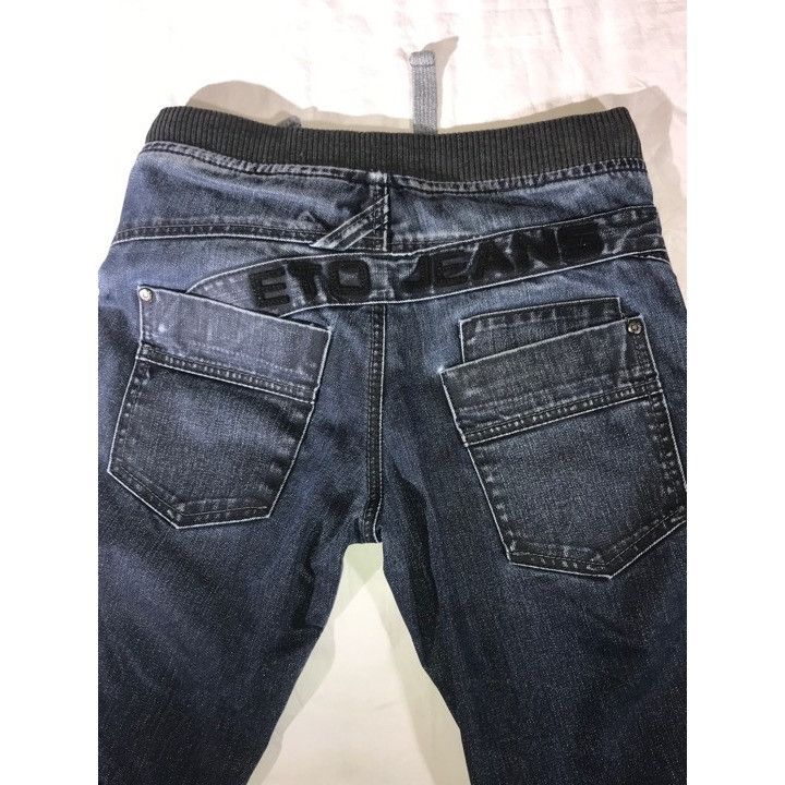 Other ETO Jeans Men's Dark Blue Pieced Denim Joggers Size US 28 / EU 44 - 6 Thumbnail