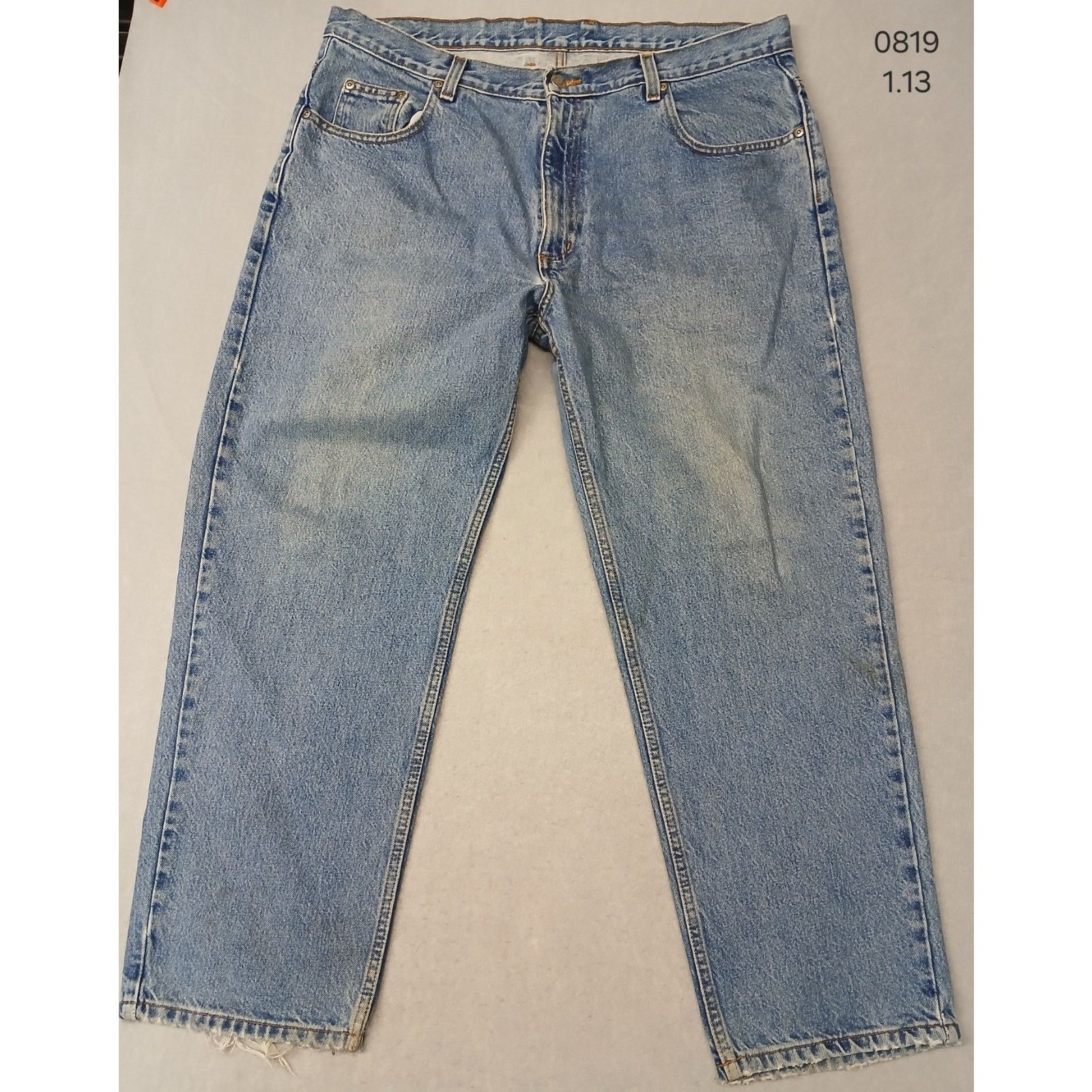 Other Member's Mark (38x29) Mens Relaxed Straight Blue Denim Jeans Size US 38 / EU 54 - 1 Thumbnail