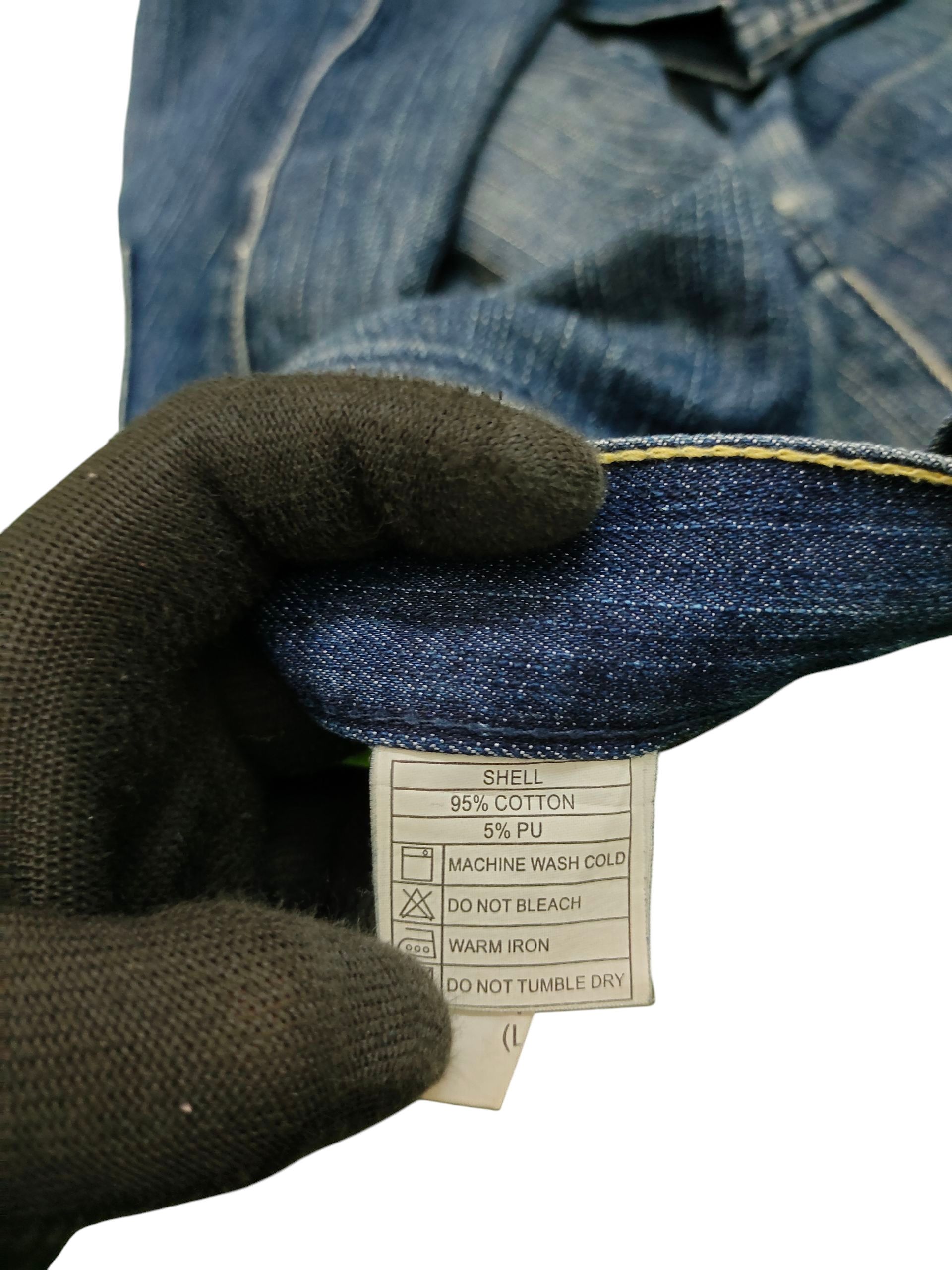 Comme des Garcons × Undercover Vintage Bike Star Japan Zipper Pocket Distress Denim Jeans Size US 33 - 11 Thumbnail