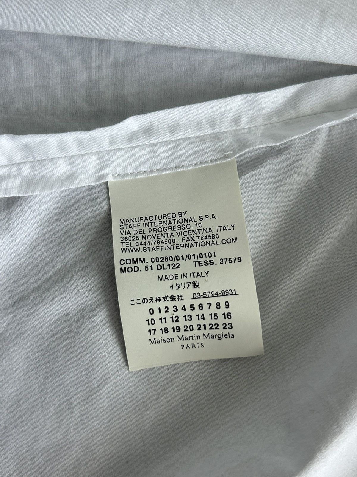 Maison Margiela Maisonmargiela women’s white button down top shirt Size L / US 10 / IT 46 - 11 Thumbnail