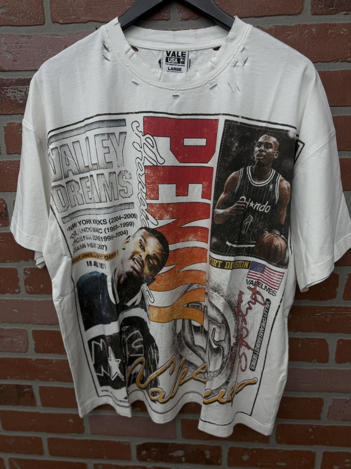 Vale Valley White Summer Tee Men’s Size L (NEW) Size US L / EU 52-54 / 3 - 4 Thumbnail