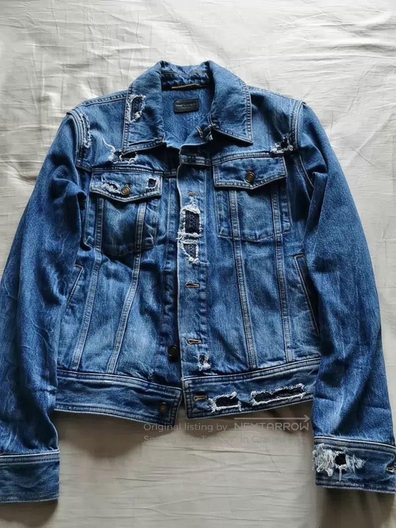 Saint Laurent Paris Saint Laurent Paris Denim Jacket i Size US XS / EU 42 / 0 - 1 Thumbnail