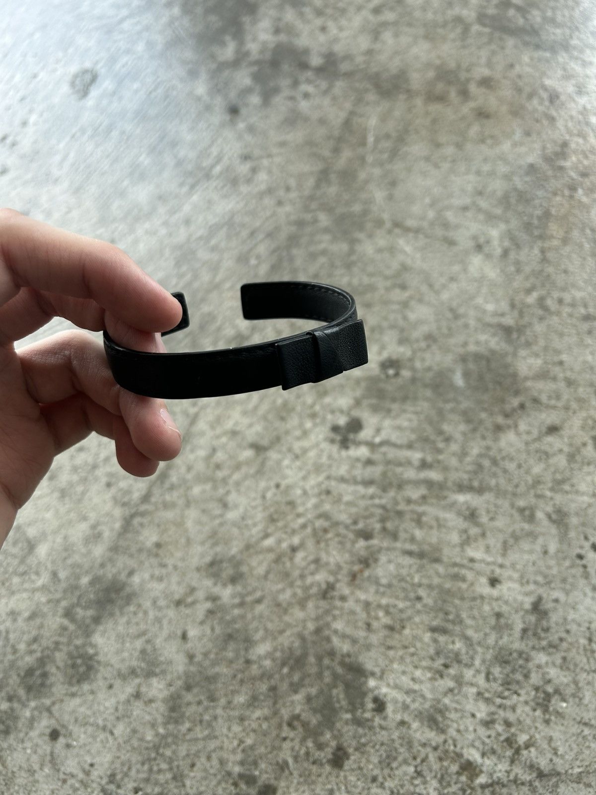 Dior × Hedi Slimane RARE! Dior Homme SS04 'Strip' Leather Bracelet