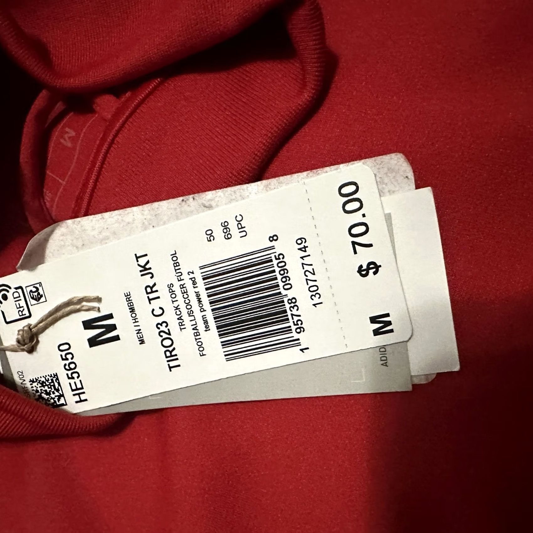 Adidas NWT Adidas Tiro 23 Competition Jacket Mens M Slim Fit Red United Soccer Coaches Size US M / EU 48-50 / 2 - 3 Thumbnail