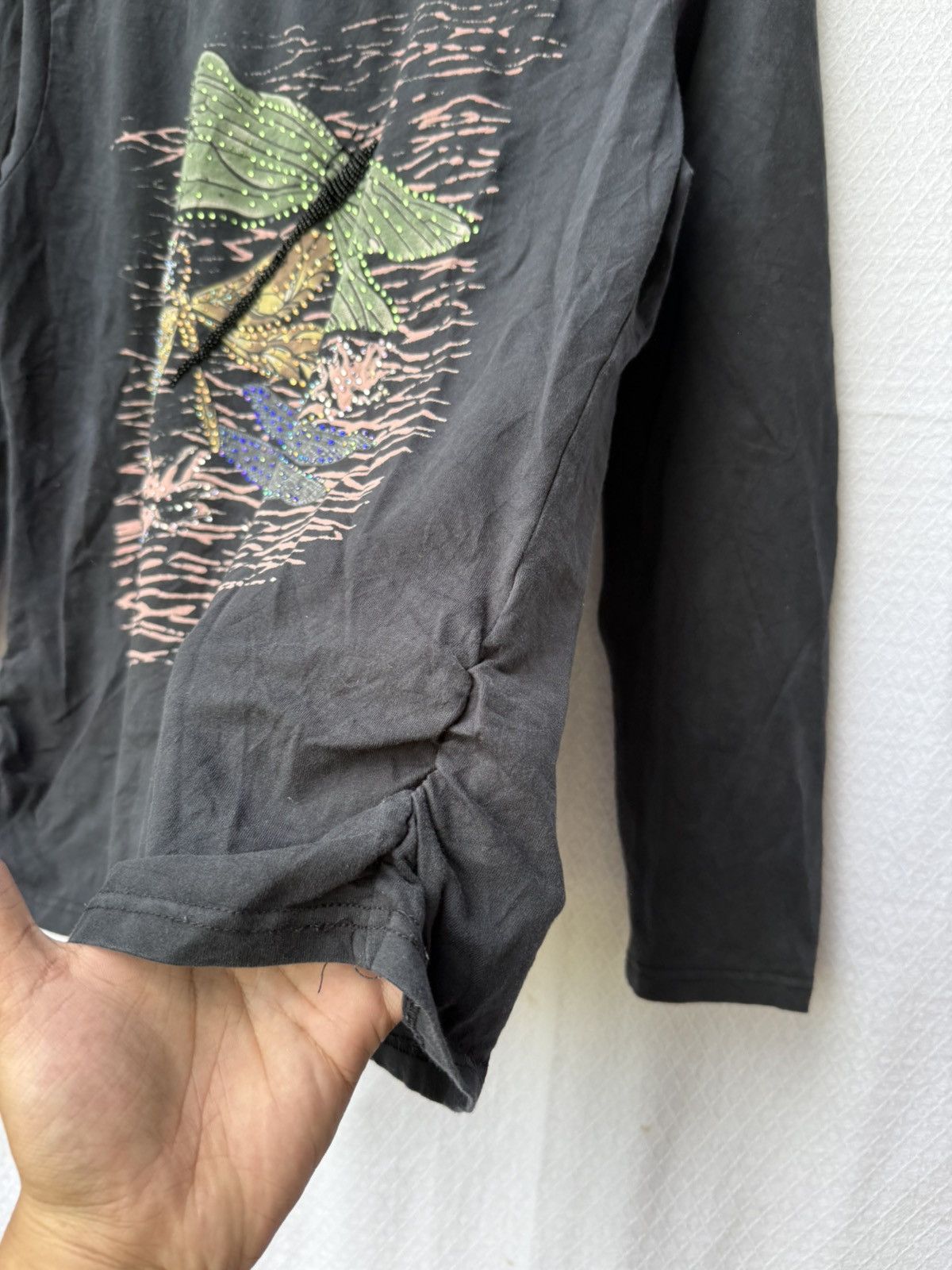 Japanese Brand Butterfly design japanese styled longsleeve Size US M / EU 48-50 / 2 - 5 Thumbnail