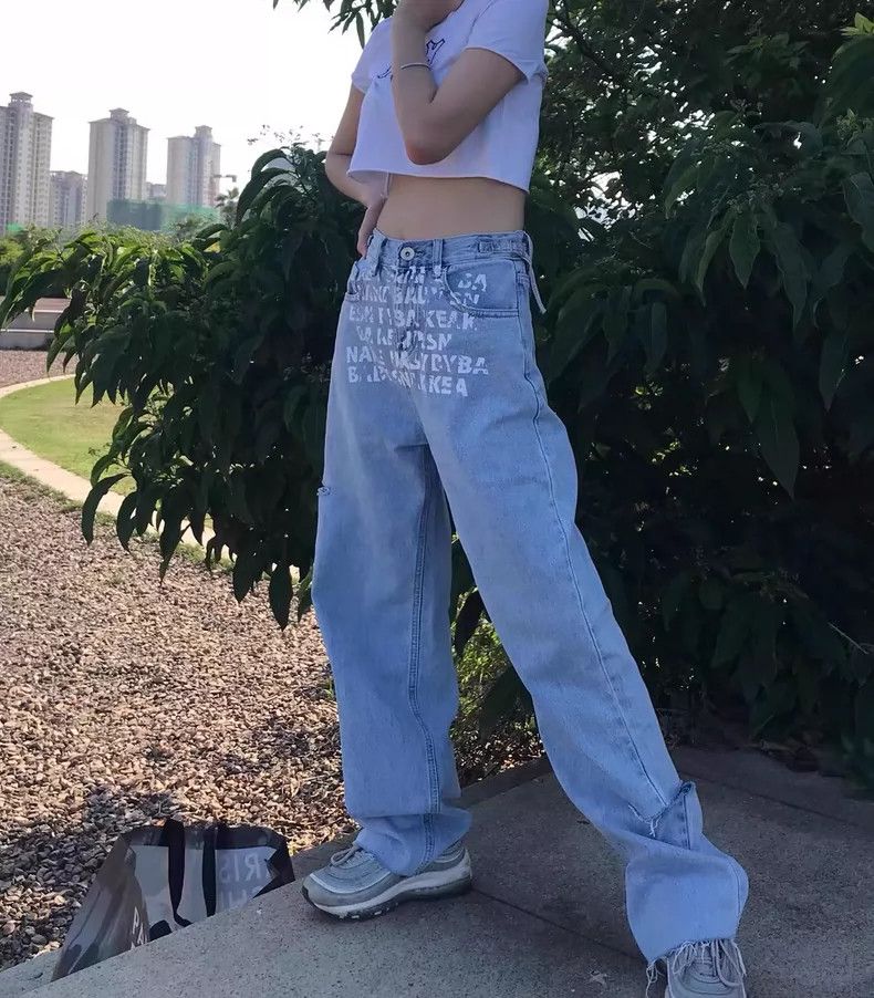 Other Maison Margiela Letter graffiti jeans Size 24" / US 00 / IT 34 - 6 Thumbnail