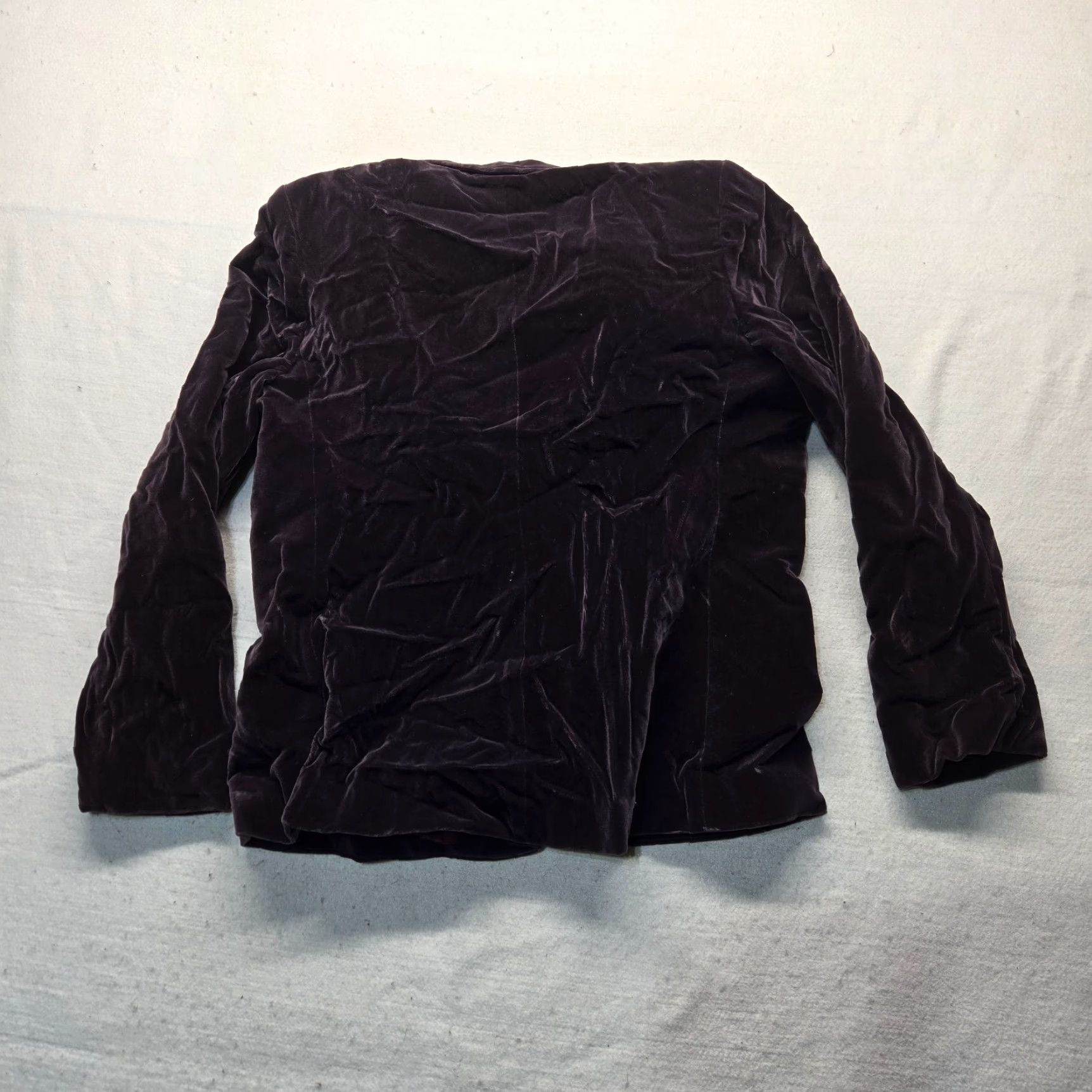 Vintage Koret Of California Jacket Burgundy Velvet Womens Blazer with Pockets Vintage M Size M / US 6-8 / IT 42-44 - 8 Thumbnail