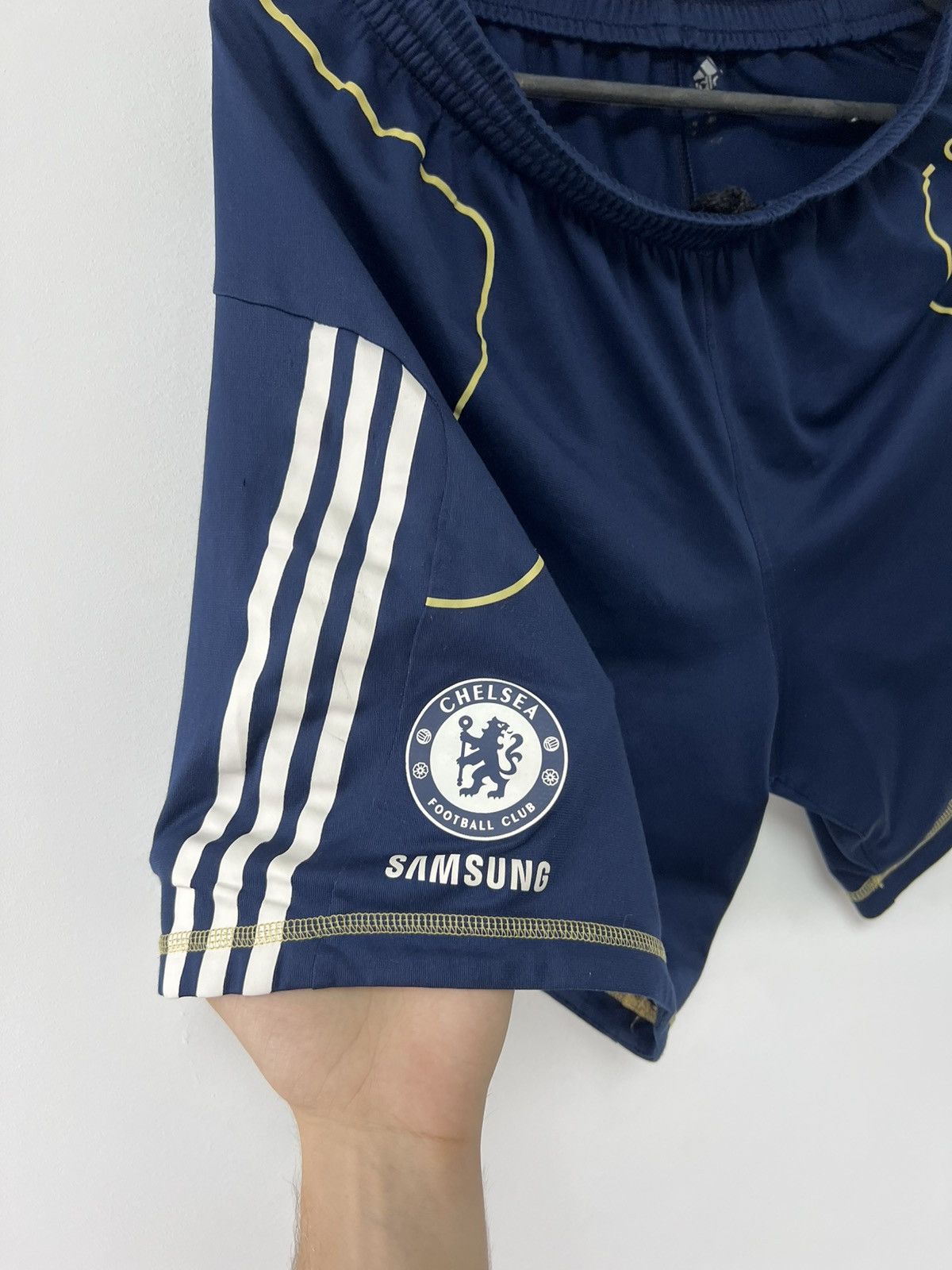 Adidas Chelsea 2010/11 Training Football Shorts Blue Mens sz S Size US 30 / EU 46 - 6 Thumbnail